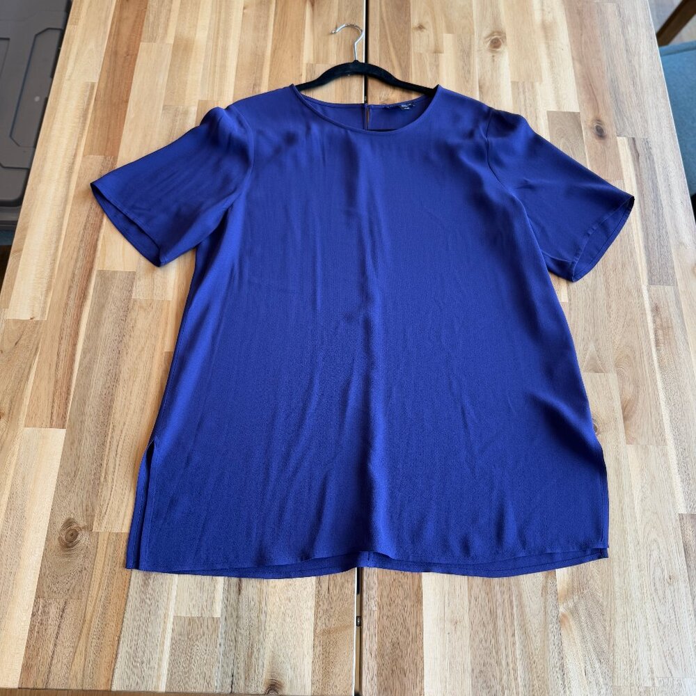 Eileen Fisher 100% Silk Tunic Top M